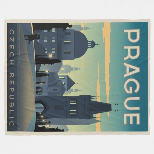Praag, Tsjechië Fleece Deken (Voorkant (Horizontaal))