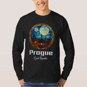 Praag Tsjechië Glas-in-lood Souvenir Praag T-shirt