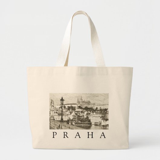 Praag, Tsjechië Grote Tote Bag (Voorkant)