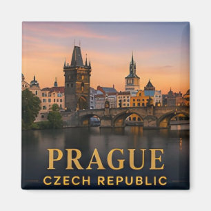 Praag Tsjechië Historische Reisbestemming Magneet