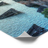 Praag Tsjechië Karelsbrug Reizen Poster (Hoek)