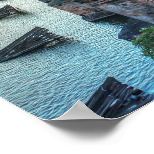 Praag Tsjechië Karelsbrug Reizen Poster (Hoek)