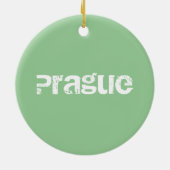 Praag, Tsjechië Keramisch Ornament (Achterkant)