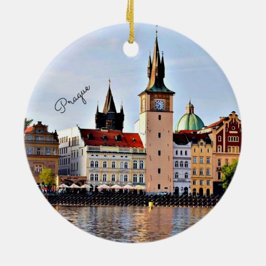 Praag, Tsjechië, Keramisch Ornament (Achterkant)