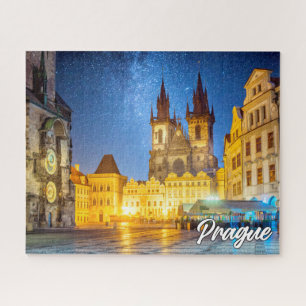 Praag, Tsjechië, na het donker Legpuzzel