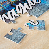 Praag, Tsjechië, na het donker Legpuzzel (Zijkant)