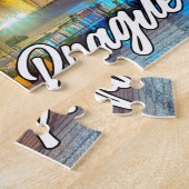 Praag, Tsjechië, na het donker Legpuzzel (Zijkant)