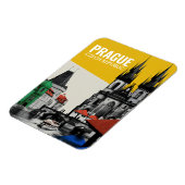 Praag Tsjechië Oude Stad Silhouet Collage Magneet (Linkerzijde)