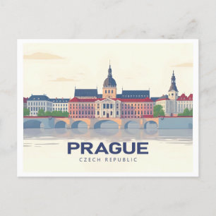 Praag Tsjechië Pastelreizen Briefkaart