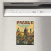 Praag Tsjechië Reisillustratie Magneet (Insitu (Vaatwasser))
