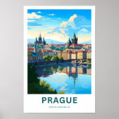 Praag Tsjechië Reisprint Poster (Voorkant)