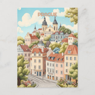 Praag Tsjechië Reizen Briefkaart