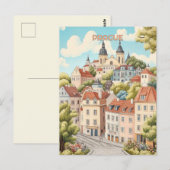 Praag Tsjechië Reizen Briefkaart (Voorkant / Achterkant)