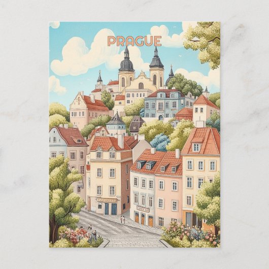 Praag Tsjechië Reizen Briefkaart (Voorkant)