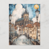 Praag Tsjechië Reizen Briefkaart (Voorkant)