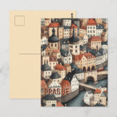 Praag Tsjechië Reizen Briefkaart (Voorkant / Achterkant)