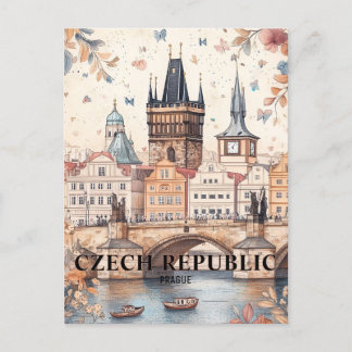 Praag Tsjechië Reizen Briefkaart