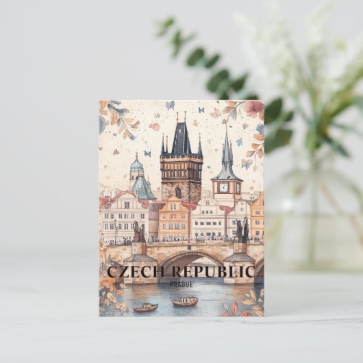 Praag Tsjechië Reizen Briefkaart (Staand voorkant)