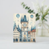 Praag Tsjechië Reizen Briefkaart (Staand voorkant)