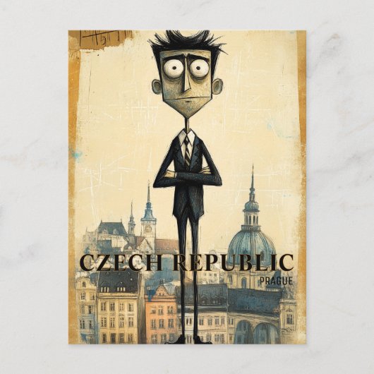 Praag Tsjechië Reizen Briefkaart (Voorkant)