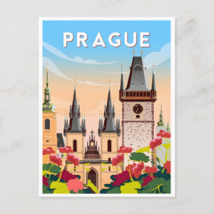Praag Tsjechië République tchèque Briefkaart