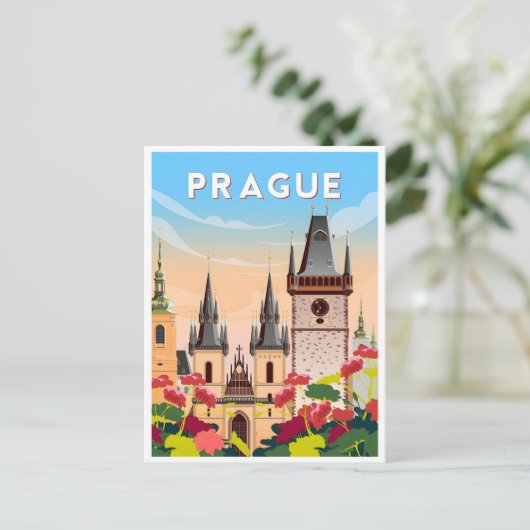  Praag Tsjechië République tchèque Briefkaart (Staand voorkant)