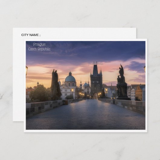  Praag Tsjechië République tchèque Briefkaart (Voorkant / Achterkant)