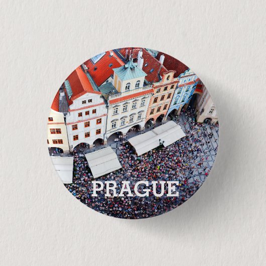 Praag, Tsjechië Ronde Button 3,2 Cm (Voorkant)