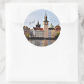 Praag, Tsjechië Ronde Sticker (Tas)