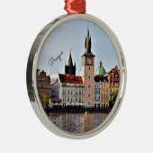 Praag, Tsjechië, stadsgezicht Metalen Ornament (Rechts)