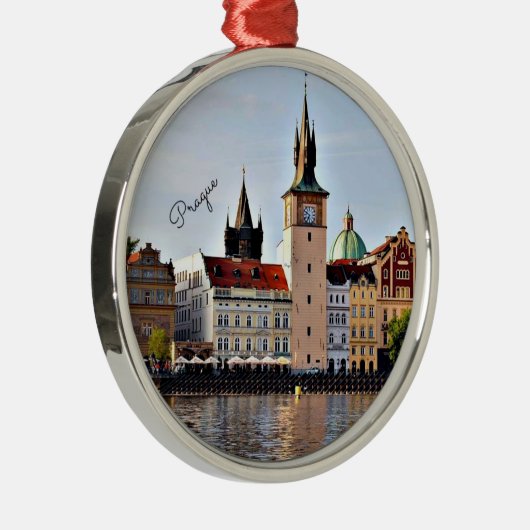 Praag, Tsjechië, stadsgezicht Metalen Ornament (Rechts)