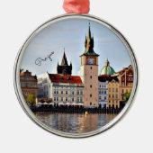 Praag, Tsjechië, stadsgezicht Metalen Ornament (Voorkant)