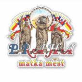 Praag Tsjechië Sticker (Voorkant)