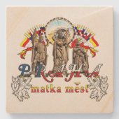 Praag Tsjechië Stone Onderzetter (Voorkant)