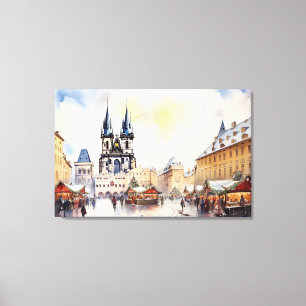Praag, Tsjechië - Stretched Canvas Print