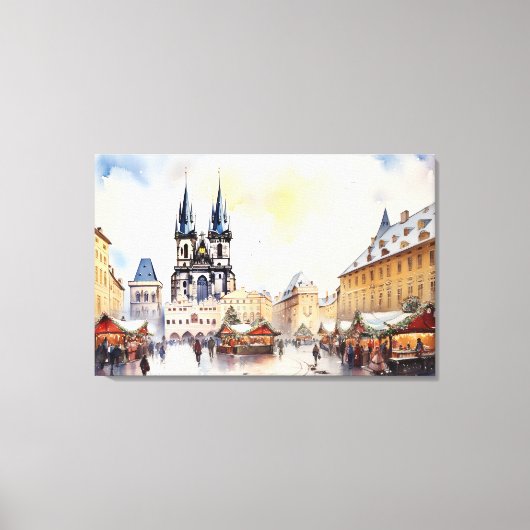 Praag, Tsjechië - Stretched Canvas Print (Voorkant)
