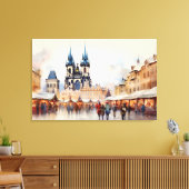 Praag, Tsjechië - Stretched Canvas Print (Insitu (Woonkamer))