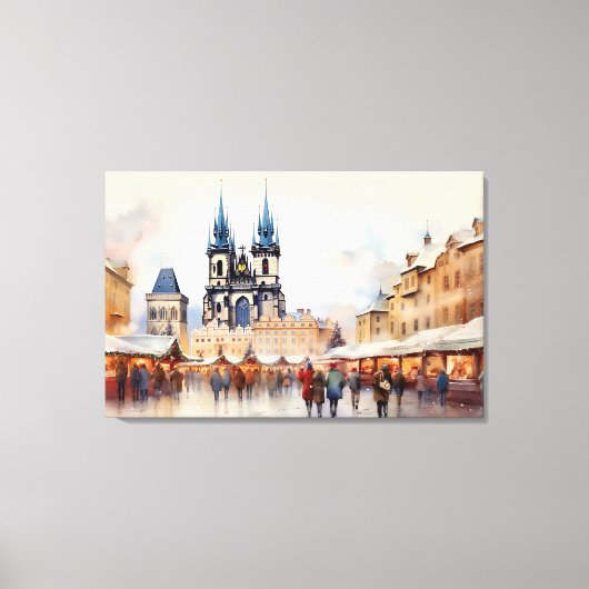 Praag, Tsjechië - Stretched Canvas Print (Voorkant)