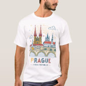 Praag, Tsjechië T-shirt (Voorkant)
