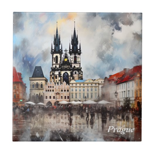 Praag, Tsjechië Tegeltje (Voorkant)