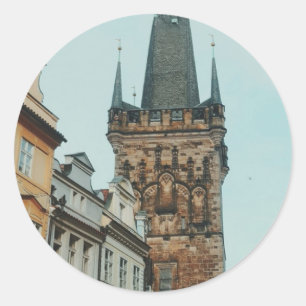 Praag Tsjechië Travel Art Ronde Sticker