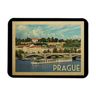 Praag Tsjechië Vintage Travel Magneet