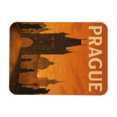 Praag Tsjechië Vintage Travel Magneet (Horizontaal)
