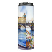 Praag - Tsjechië Waterverf Sketch | Thermosbeker (Achterkant)