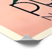 Praag Tsjechisch Vintage Reisposter Poster (Hoek)