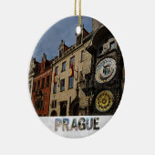 Praag Tsjechische Republiek Astronomische klok ker Keramisch Ornament (Rechts)