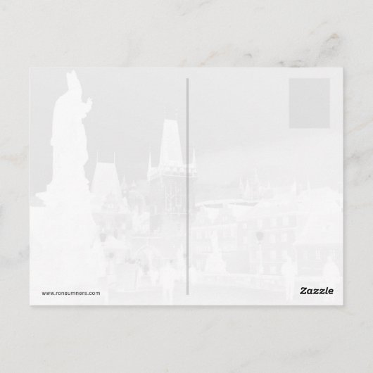 Praag, Tsjechische Republiek Briefkaart (Achterkant)