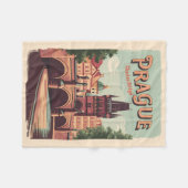 Praag Tsjechische Republiek Reiskunst  Fleece Deken (Voorkant (Horizontaal))