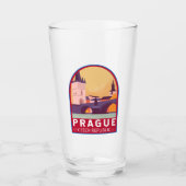 Praag Tsjechische Republiek Reiskunst  Glas (Voorkant)