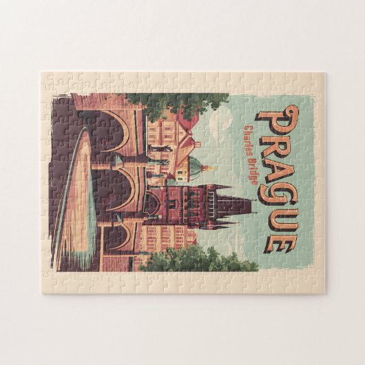 Praag Tsjechische Republiek Reiskunst Legpuzzel (Horizontaal)